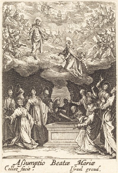 Wniebowzięcie Najświętszej Marii Panny w 1630 r. lub później. autorstwa Jacques Callot