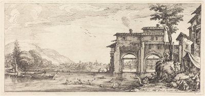 Kąpiący się autorstwa Jacques Callot