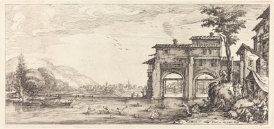 Kąpiących się prawdopodobnie ok. 1630. autorstwa Jacques Callot
