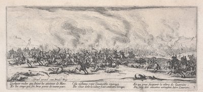 Bitwa (La Bataille), z „Miseries of War” autorstwa Jacques Callot