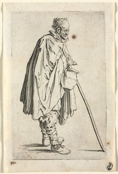 The Beggars: Żebrak z garnkiem, ok. 1930 1623. autorstwa Jacques Callot