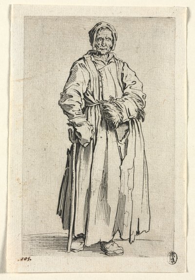Żebracy: jednooka kobieta autorstwa Jacques Callot