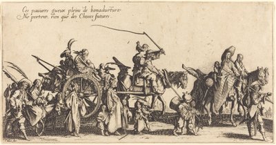 Marsz Czechów: Tylna Gwardia autorstwa Jacques Callot
