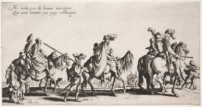 The Bohemians: The Bohemians Marsz: The Vanguard, c. 1621-1625. autorstwa Jacques Callot