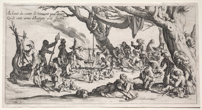 Czechy: Miejsce postoju: Święto Czechów, ok. 1621-1625. autorstwa Jacques Callot