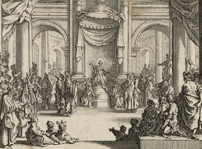 Mały Jezus wśród lekarzy, 1635 autorstwa Jacques Callot