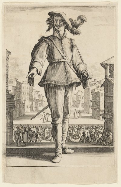 Kapitan czy kochanek, z filmu Trzech włoskich komików autorstwa Jacques Callot