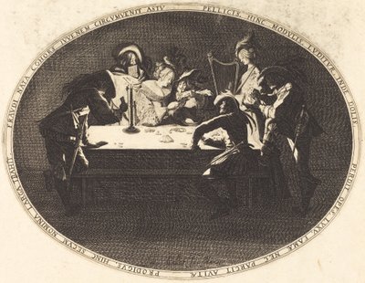 Gracze w karty autorstwa Jacques Callot
