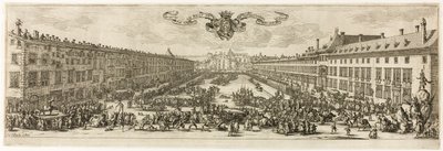 Carrière lub Rue Neuve w Nancy (Nowa Ulica) autorstwa Jacques Callot