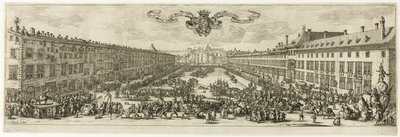 Carrière lub Rue Neuve w Nancy (Nowa Ulica) autorstwa Jacques Callot