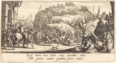 Niesienie krzyża autorstwa Jacques Callot