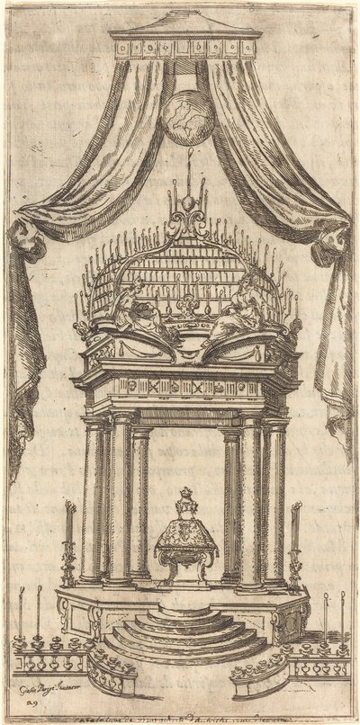 Katafalk autorstwa Jacques Callot