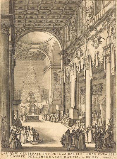 Katafalk cesarza Mateusza autorstwa Jacques Callot