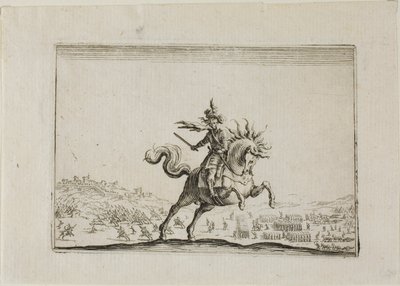 Komandor na koniu, z filmu Kaprysy autorstwa Jacques Callot