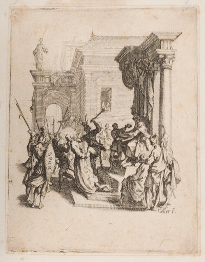 Potępienie, nie. 5 z 11 z La Petite Passion autorstwa Jacques Callot