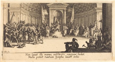 Skazanie na śmierć, c. 1618. autorstwa Jacques Callot