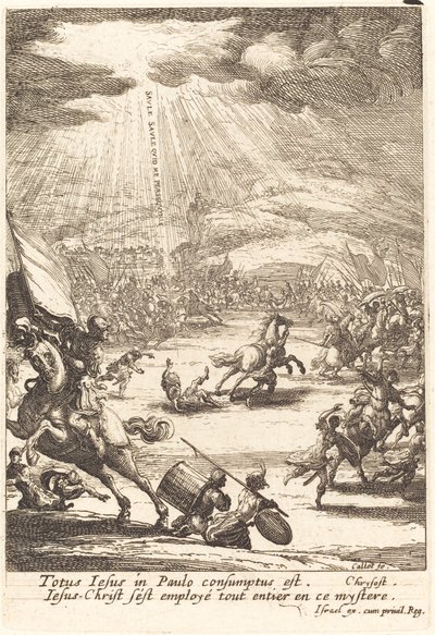 Nawrócenie św. Pawła autorstwa Jacques Callot
