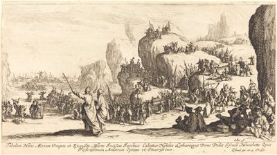 Przejście przez Morze Czerwone autorstwa Jacques Callot