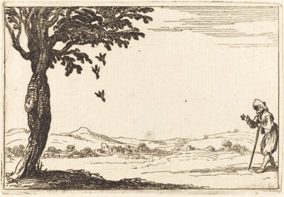 Wrona i jej młody autorstwa Jacques Callot