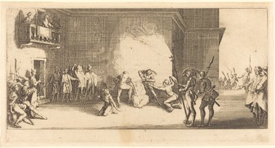 Ukoronowanie cierniem, c. 1618. autorstwa Jacques Callot