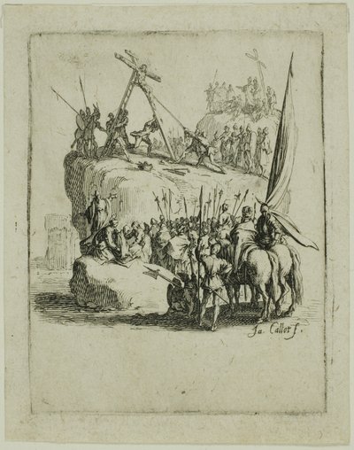 Ukrzyżowanie, z Małej Pasji autorstwa Jacques Callot