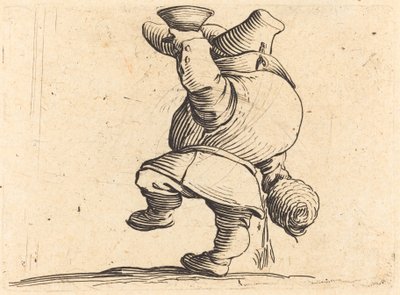 Pijący, widok z tyłu autorstwa Jacques Callot