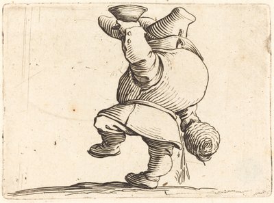 Pijący, widok z tyłu autorstwa Jacques Callot