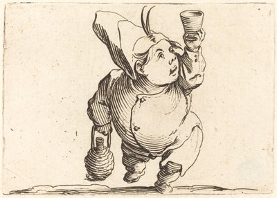 Pijący, widok z przodu autorstwa Jacques Callot