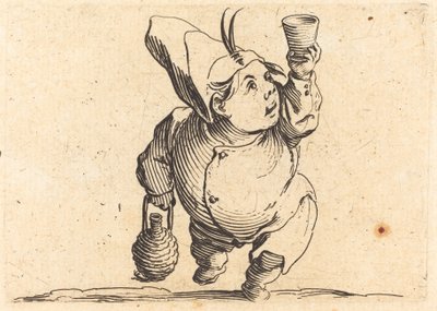Pijący, widok z przodu autorstwa Jacques Callot