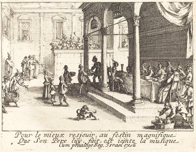 Uczta autorstwa Jacques Callot