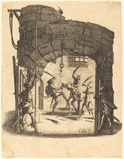 Biczowanie autorstwa Jacques Callot