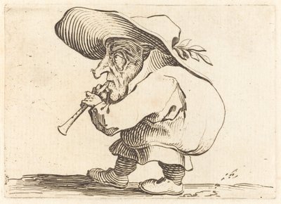 Gracz flageoletów, ok. 1930 r. 1622. autorstwa Jacques Callot