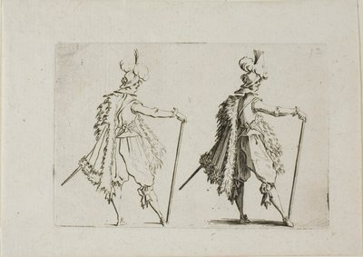 Dżentelmen z dużą laską, z filmu Kaprysy autorstwa Jacques Callot