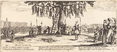 Powieszenie, ok. 1633. autorstwa Jacques Callot