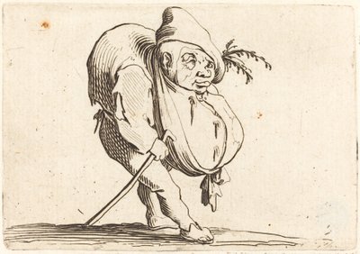 Dzwonnik z laską autorstwa Jacques Callot