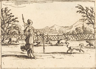 Łucznik. autorstwa Jacques Callot