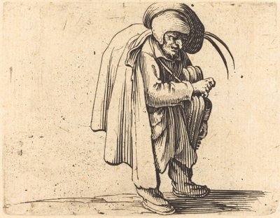 Gracz liry korbowej autorstwa Jacques Callot