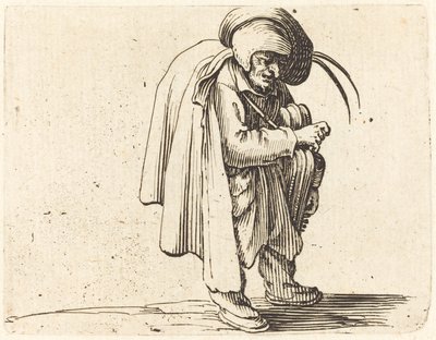 Gracz liry korbowej autorstwa Jacques Callot