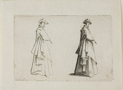 Dama w pełnym ubraniu, z filmu Kaprysy autorstwa Jacques Callot
