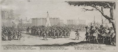 Wielka nieszczęścia wojny: rekrutacja wojsk, 1633. autorstwa Jacques Callot