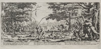Wielka nędza wojny: Zemsta chłopów, 1633. autorstwa Jacques Callot