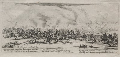 Wielka nieszczęścia wojny: Bitwa, 1633. autorstwa Jacques Callot