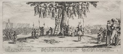Wielkie nieszczęścia wojny: Wiszące autorstwa Jacques Callot