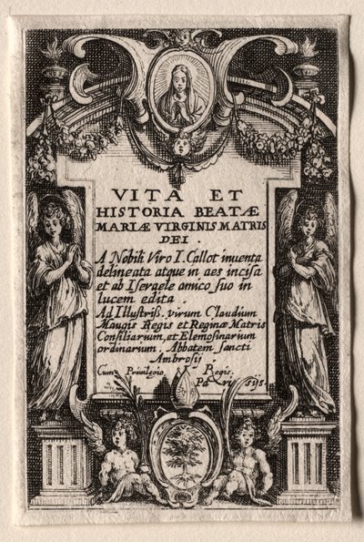 Życie Dziewicy. autorstwa Jacques Callot