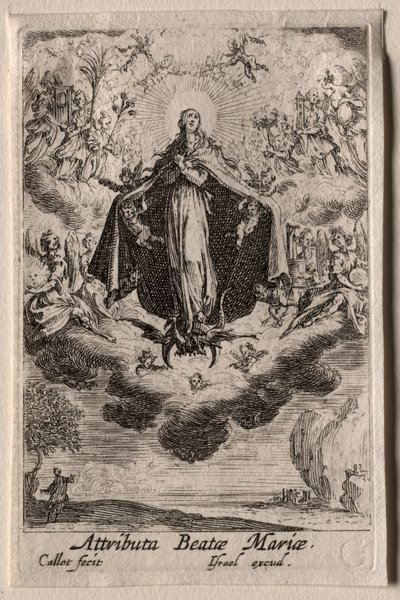 Życie Dziewicy: Atrybuty Dziewicy autorstwa Jacques Callot
