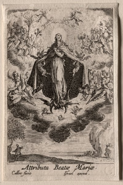 Życie Dziewicy: Atrybuty Dziewicy. autorstwa Jacques Callot