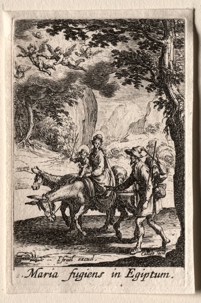 Życie Dziewicy: Ucieczka do Egiptu autorstwa Jacques Callot
