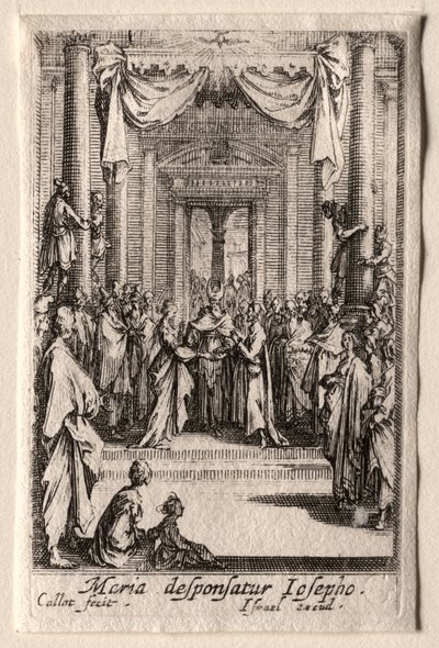 Życie Dziewicy: Małżeństwo Dziewicy. autorstwa Jacques Callot
