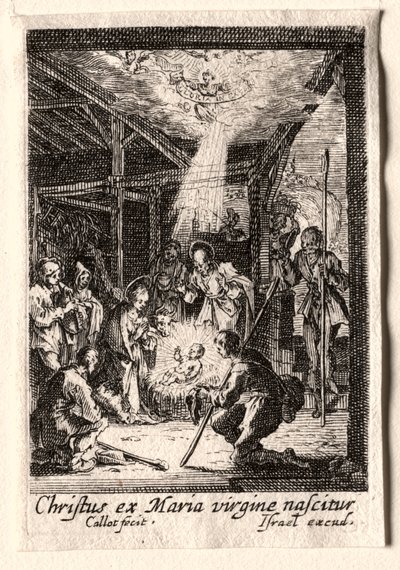 Życie Dziewicy: Narodzenia. autorstwa Jacques Callot