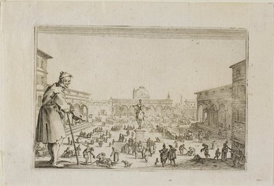 Marsz z Pałacu Zwiastowania do Florencji, z Kaprysów autorstwa Jacques Callot